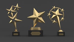 3D Trophy Cups model