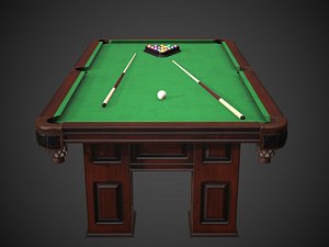 3D model american britton heritage pool table