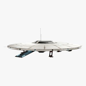 3D flying saucer model