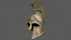 Greek Corinthian-style helmet