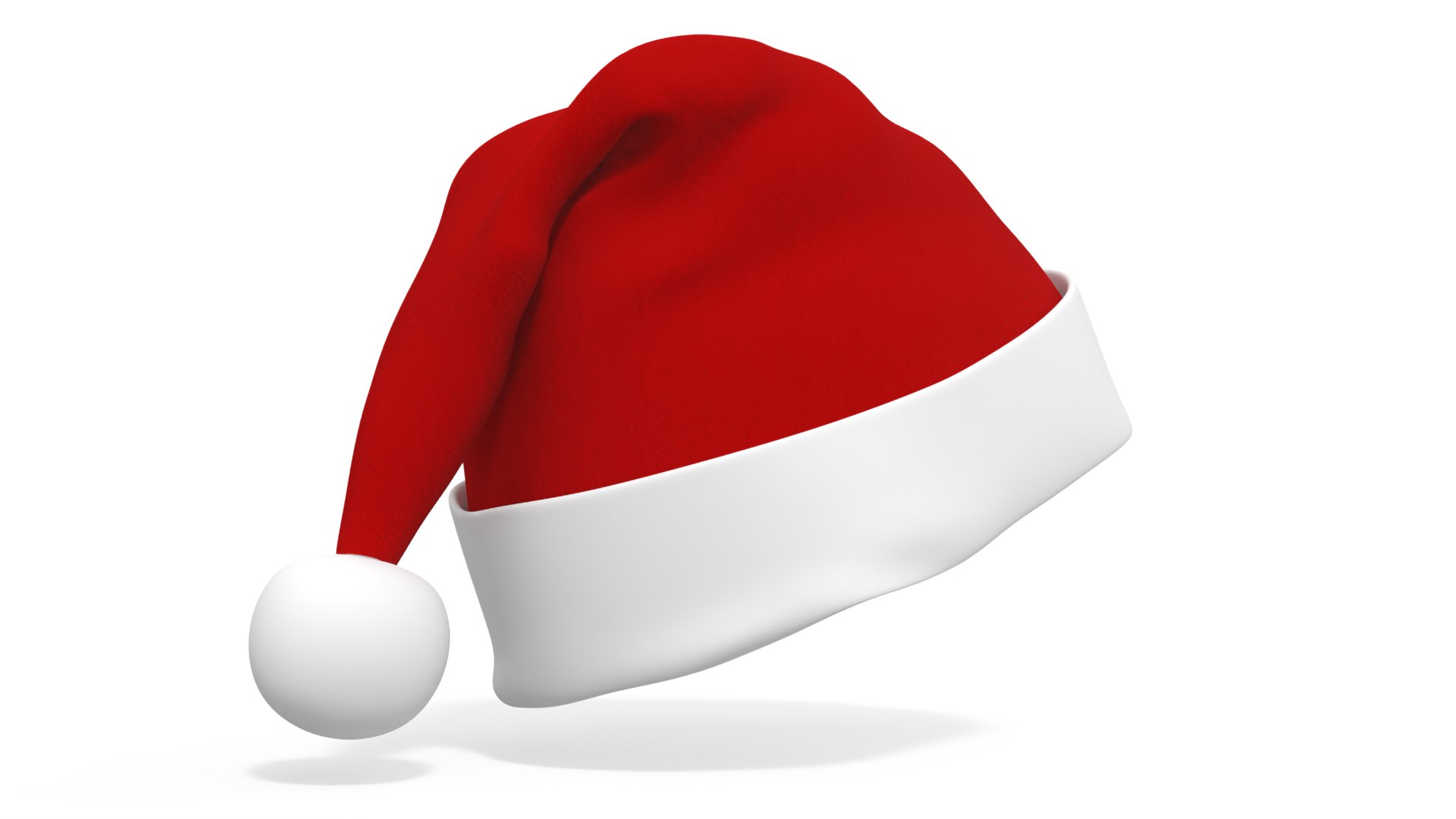 3D Christmas Santa Claus Hat Cap - TurboSquid 2161296