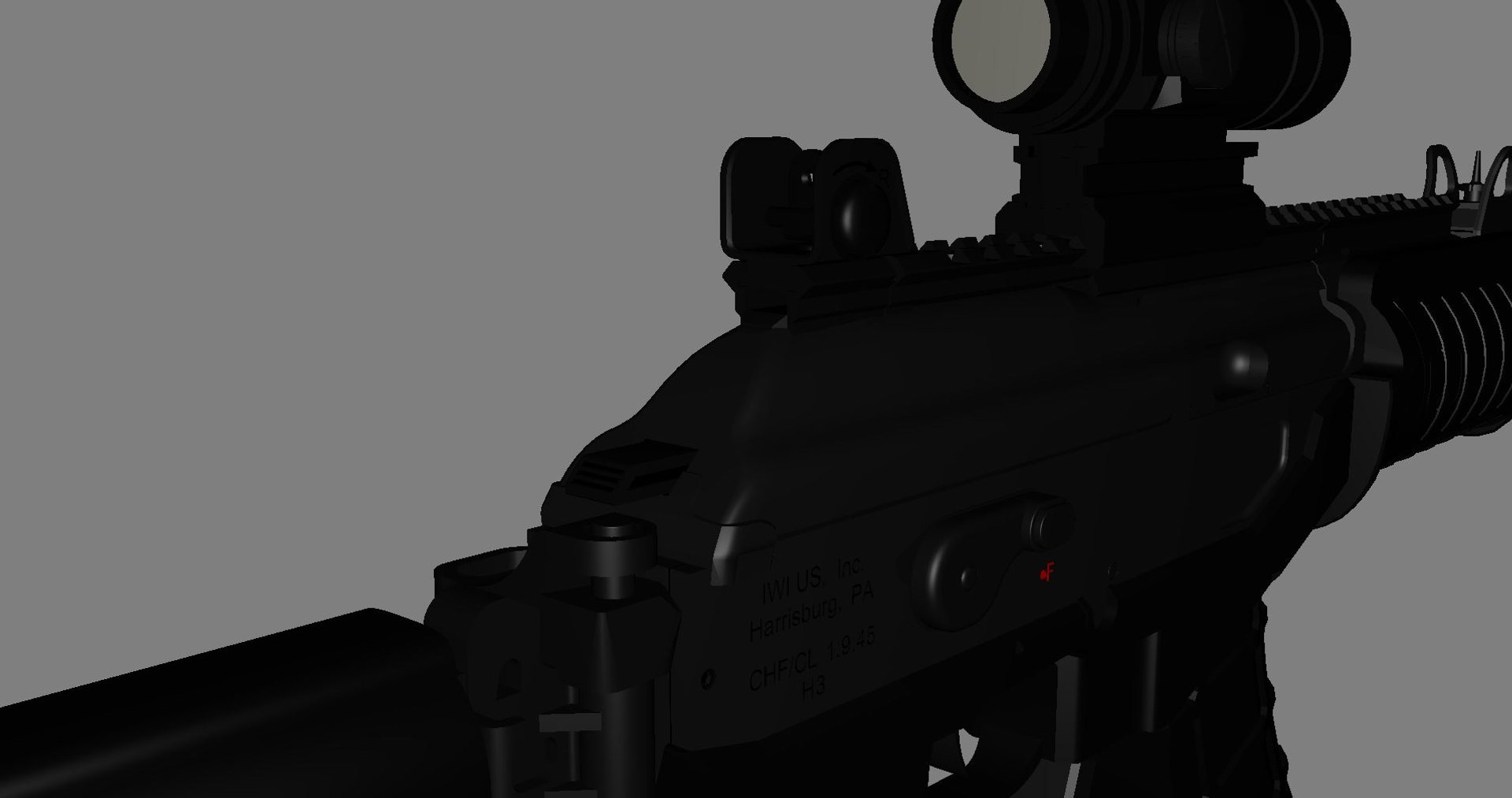 3D Model IWI Galil Ace Assault Rifle With Silencer - TurboSquid 1887517