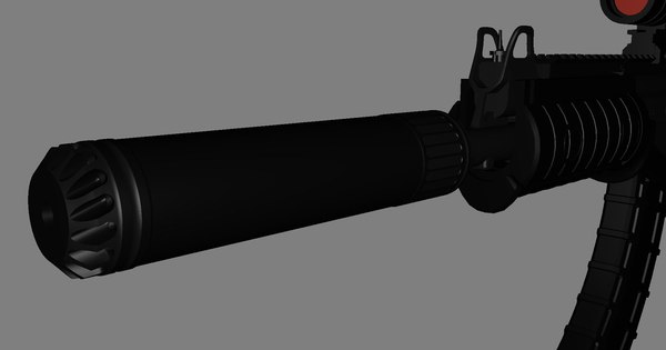 3D model IWI Galil Ace assault rifle with silencer - TurboSquid 1887517