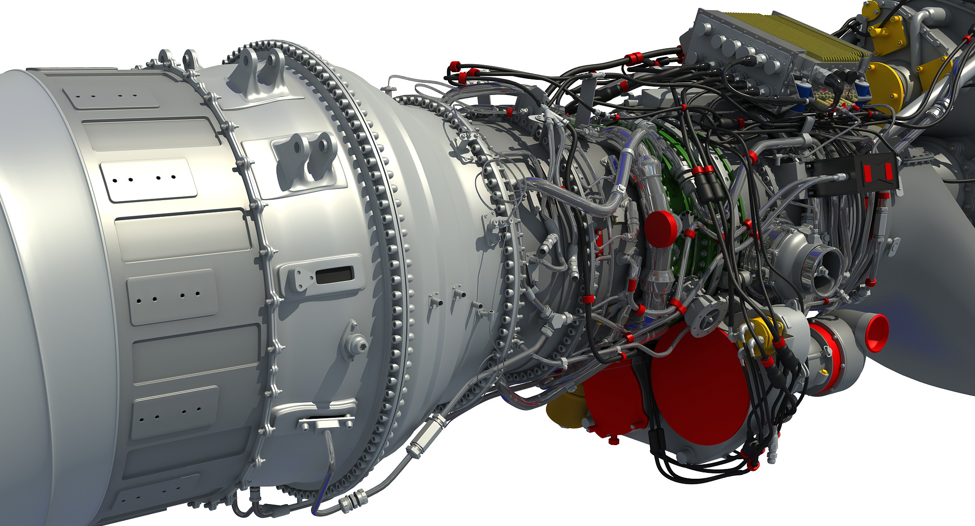 3D turboprop engine model TurboSquid 1175089