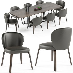 Mudi chair and Pero table set