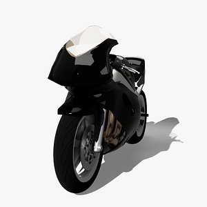 3D Sport Motorcycle 1000cc model