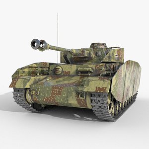 Panzer IV H medium tank 3D model