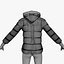 jacket red 3d 3ds