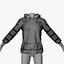 jacket red 3d 3ds
