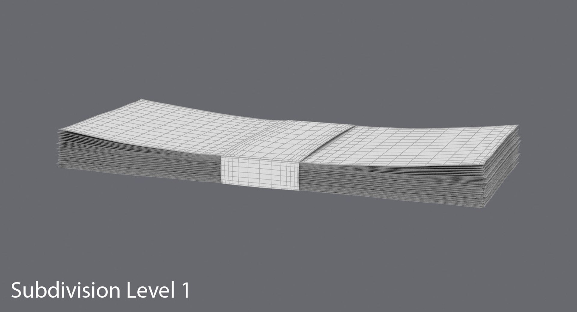 20 dollar bill pack 3d model