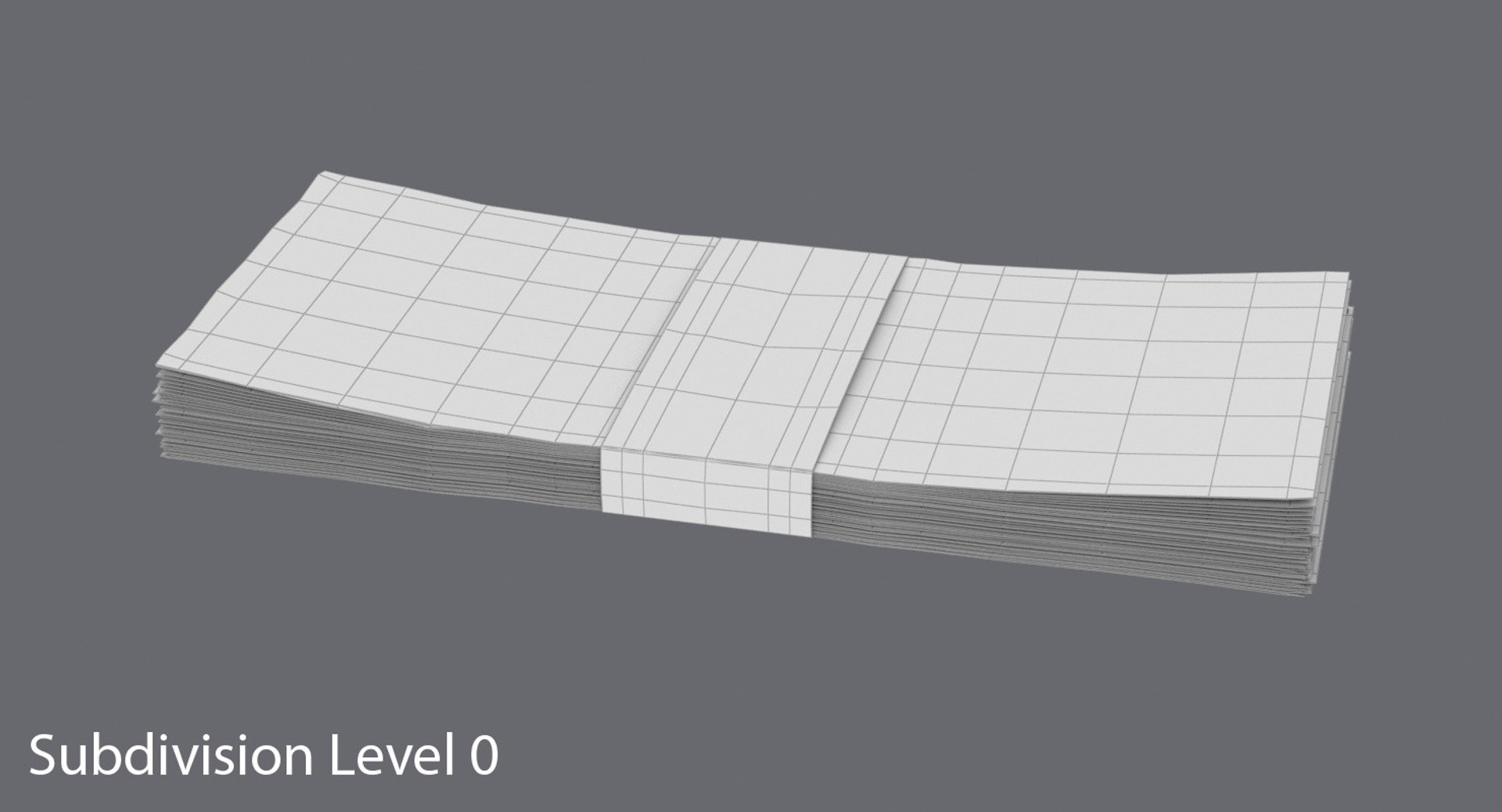20 dollar bill pack 3d model