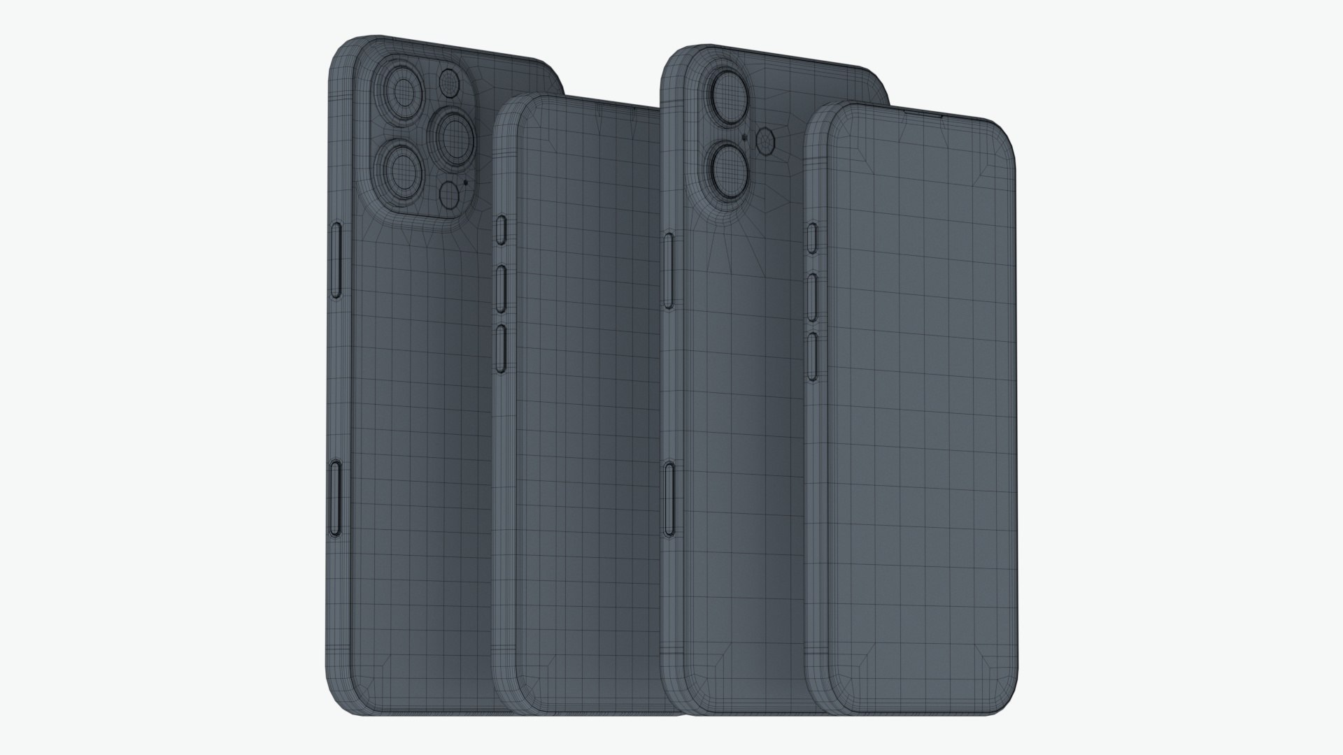 3D model Apple iPhone 16 and 16 Plus and 16 Pro and 16 Pro MAX https://p.turbosquid.com/ts-thumb/xS/mhJZoC/6Q/wire0/jpg/1726339265/1920x1080/fit_q87/094a563fa2f8bdc9d852bec97ec37bd8a5628577/wire0.jpg