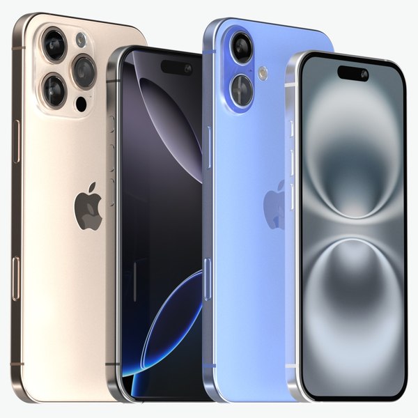 Apple iPhone 16 e 16 Plus e 16 Pro e 16 Pro MAX Modelo 3D