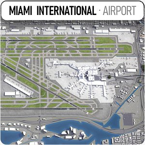 3D model miami international airport mia