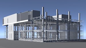 Building in construction scene 25-53 3D model