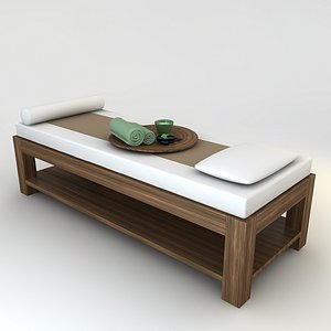 3d massage bed scene model