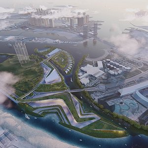 Multipurpose urban design animated