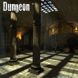 old dungeon 3D model