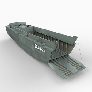 higgins boat lcvp 3d model