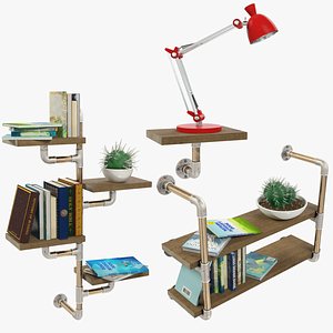 3D loft furniture accessories v4 model