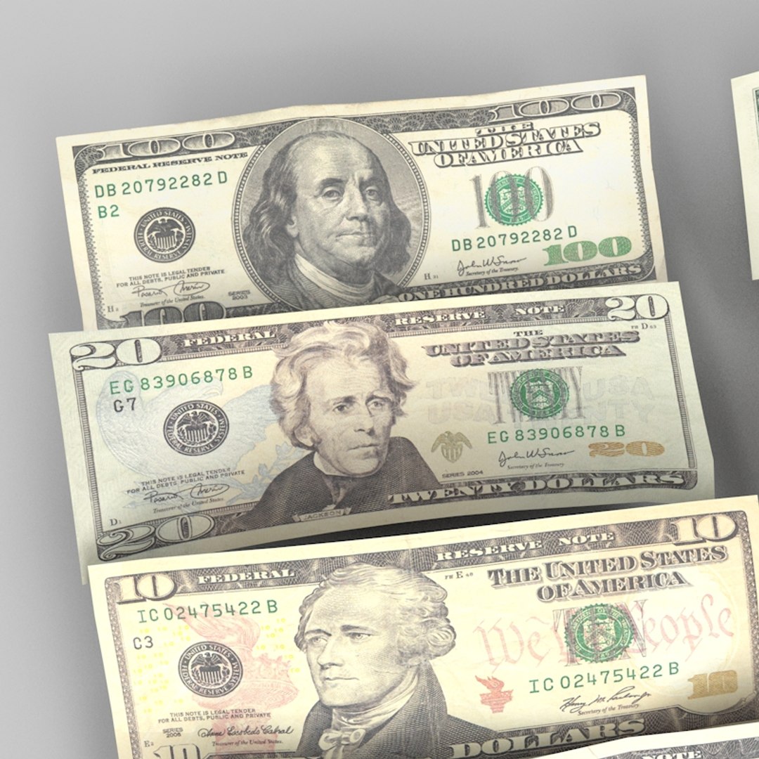 C4d Currency Bills 5