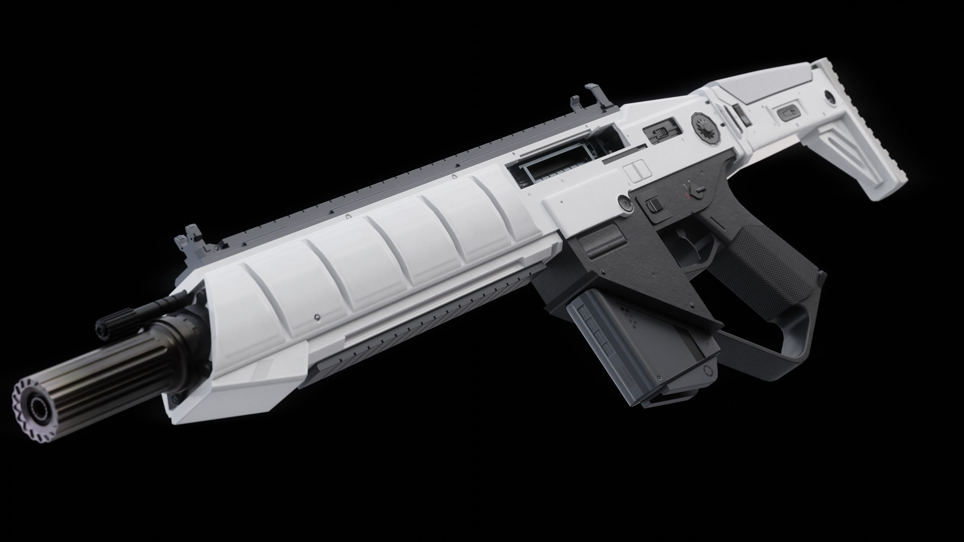 Low-poly Sci-fi Assault Rifle 3D - TurboSquid 2206233