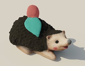 garden hedgehog 3D model