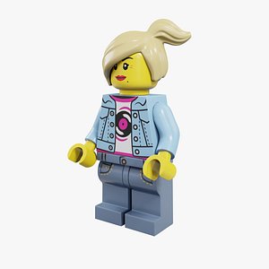 3D LEGO Minifig - Female 1