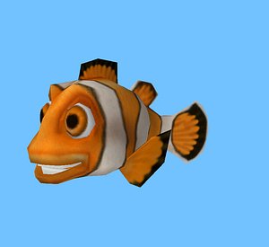 Cartoon clown fish