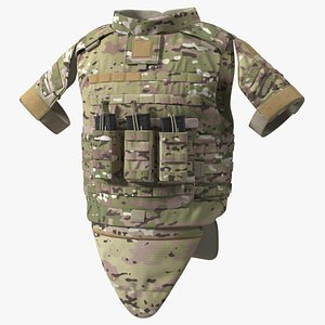 3D Tactical Military Vest Green Camo
