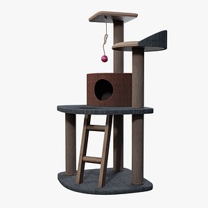 Cat tree house
