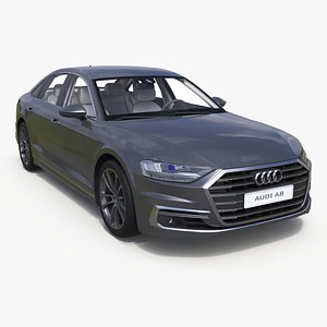 Audi A8 Sedan Gray 3D model