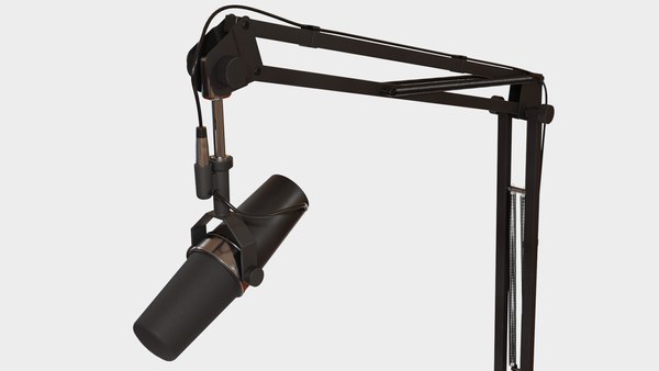 Microphone and Boom Arm 3D - TurboSquid 2086265