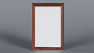 Low Poly Wood Photo Frame 3D Model StemCell UV 4K PBR Textures