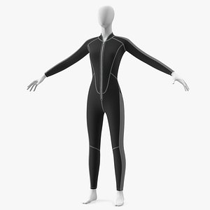 Woman Wetsuit Full Version Black