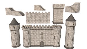 Castle Set 3D