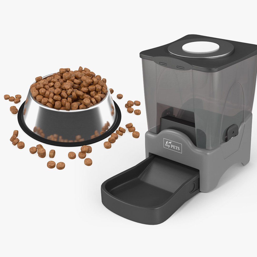 Classic and Automatic Animal Feeders Collection 3D model preview