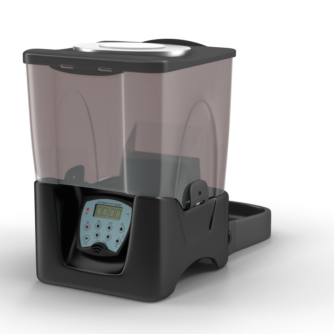 Curated visual reference: Automatic Animal Feeders Reference: Classic Automatic Animal Feeders 3D Model