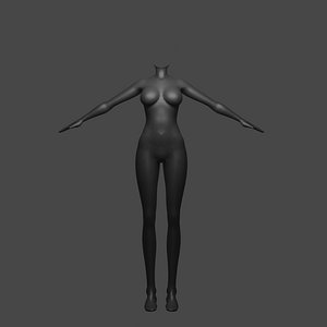 3D model Female VRoid Base