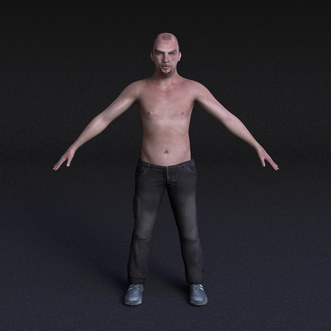 3d Character Male - Rigged Model