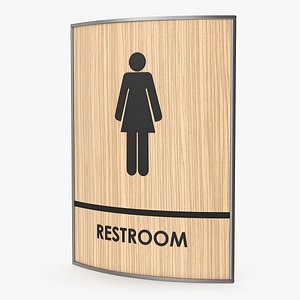 Women Restroom Sign model