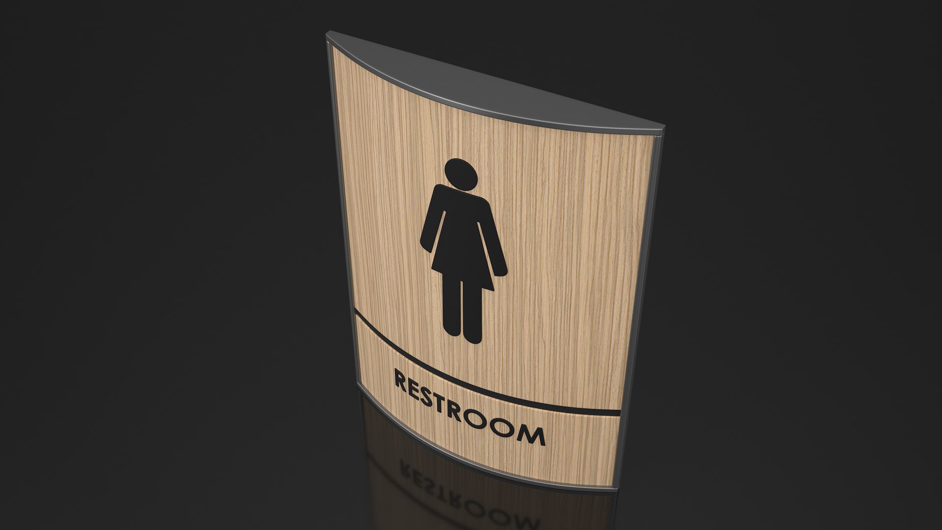 Women Restroom Sign Model - TurboSquid 2040314