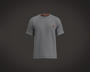 3D Mens basic t shirt with basketball graphic