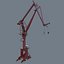 3D double boom crane real-time