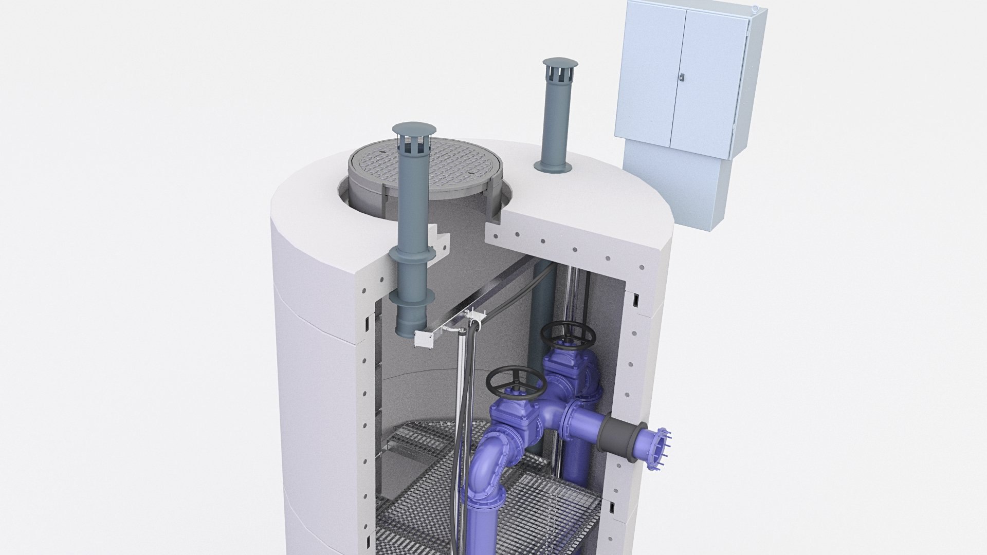 Sewage Treatment Plant Sewer Pump Station Design Food Beverage