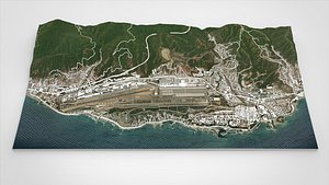 3D Cityscape Catia la Mar Vargas State Venezuela model