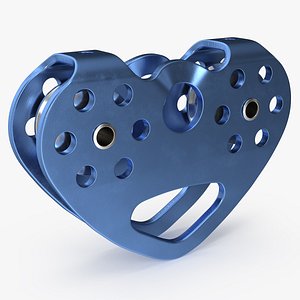 Twin Pulley Trolley Blue 3D model