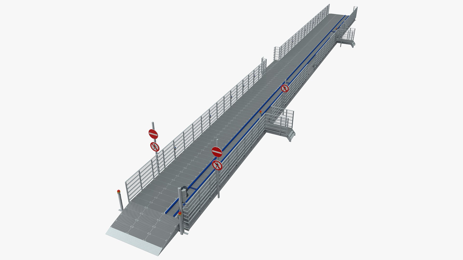 Drive Through Car Checkpoint 3D model preview