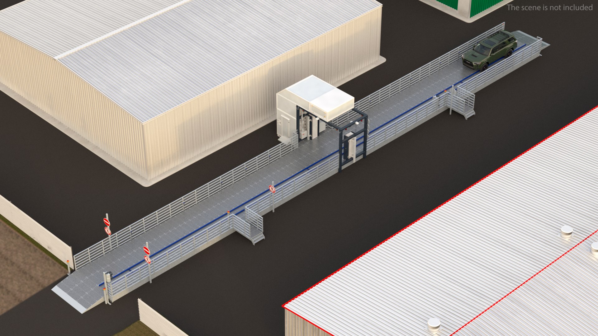 3D Model Drive Through Car Checkpoint - TurboSquid 1771489
