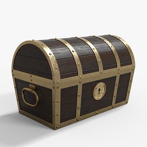 Treasure Chest Class 9th Low-poly 3D model 3D model